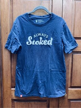 Dutch Bros Navy "Always Stoked" Graphic Tee